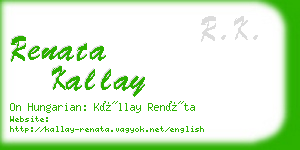 renata kallay business card